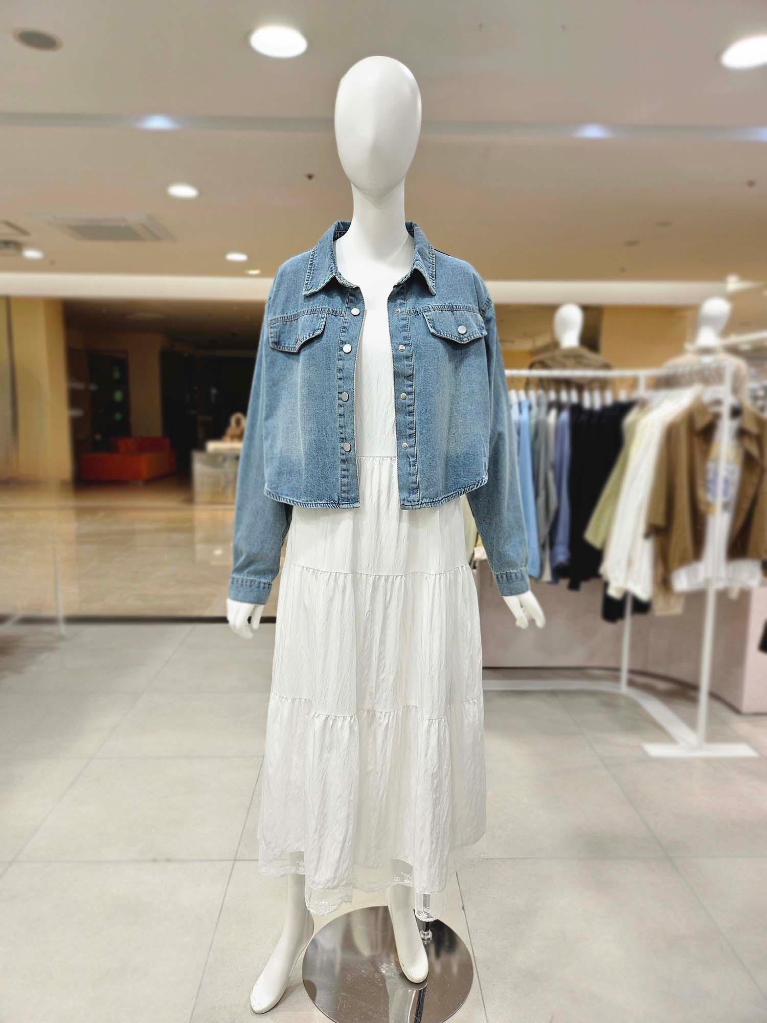 OLIVE DES OLIVE シャツ型デニムジャケット セットアップ キャミソール ロングワンピース YW5AO207