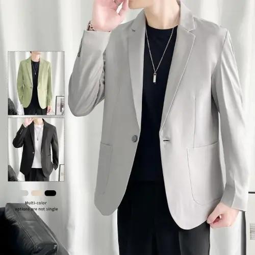 メンズ カジュアルスーツ ジャケット ジャケット スーツ コート 上着 スリムフィット トレンディ ハンサム 高級 トップ シングル 出勤ルック デート