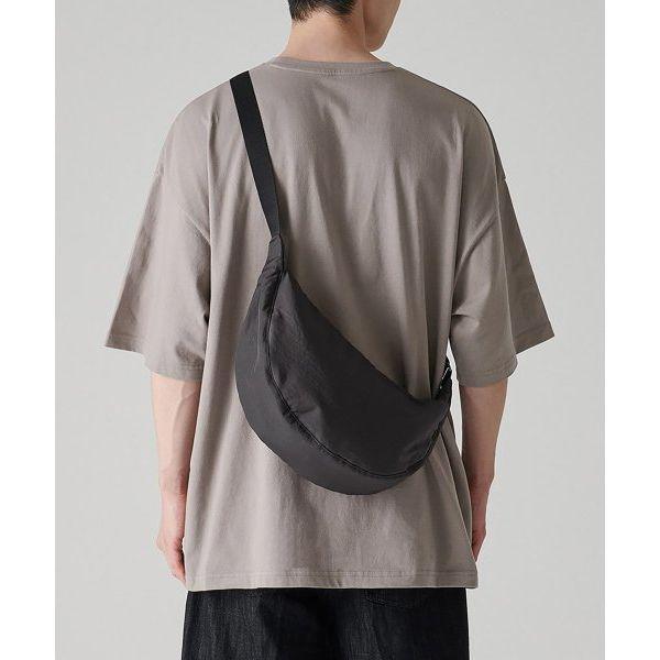 MUSINSA STANDARD CRINKLE MINI HOBO CROSS BAG グレー 1643505