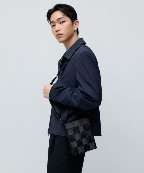 musinsastandard ウェビング ブレード ミニ クロスバッグ ブラック