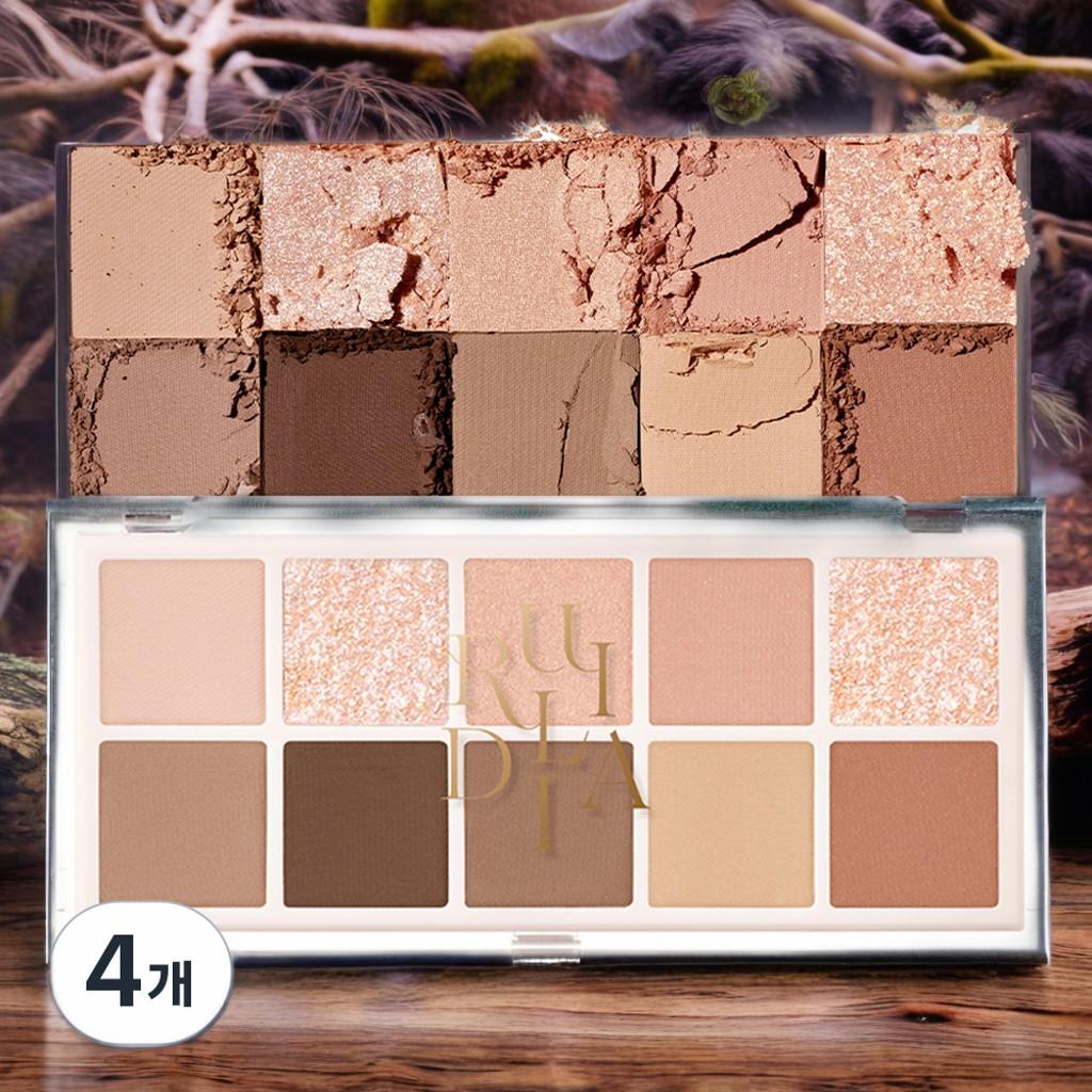 LURIDIA 高級感のあるパレット ポイントメイクアップ マルチユーズ アイシャドウパレット 01 BASIC 4個 9g