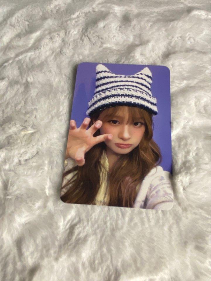 NMIXX スルユン ポカ Blue Valentine メイクスター 猫ニット帽 ファンサイン会 イベント ポトカード ポカ