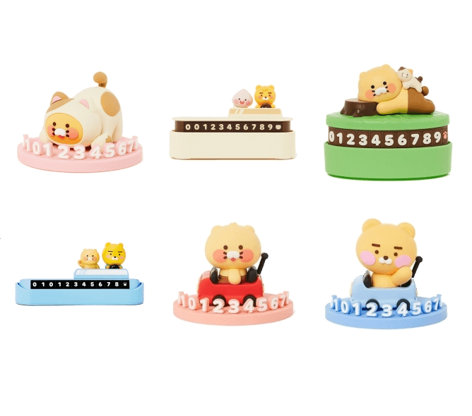 귀여운 카카오 카카오프렌즈 주차번호판 냥냥고양이 춘식이 전화번호판 번호알림판