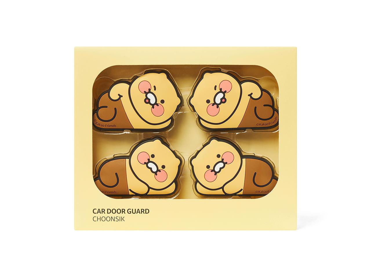 キュートで可愛い カ카오 車載用 ドアガード チュンシギ ドアパンチ防止 (4p) カ카오フレンズ