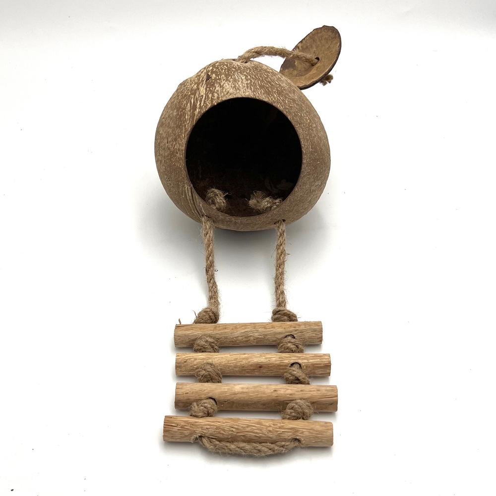 ココナッツ隠れ家 ハンギング 爬虫類 小動物隠れ家