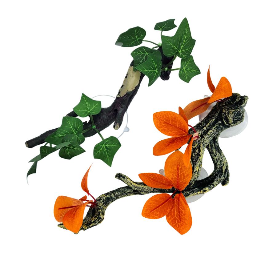 木の枝スタンド クレステッドゲッコー クレ ゲッコー トカゲ 爬虫類 スタンド 隠れ家 アクリル飼育ケージ用品