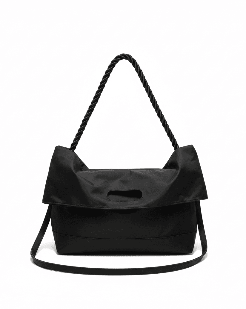 MINTIZ 高級仕様 ビッグサイズ ナイロン ロープストラップ ショッパーバッグ ボボサンバッグ