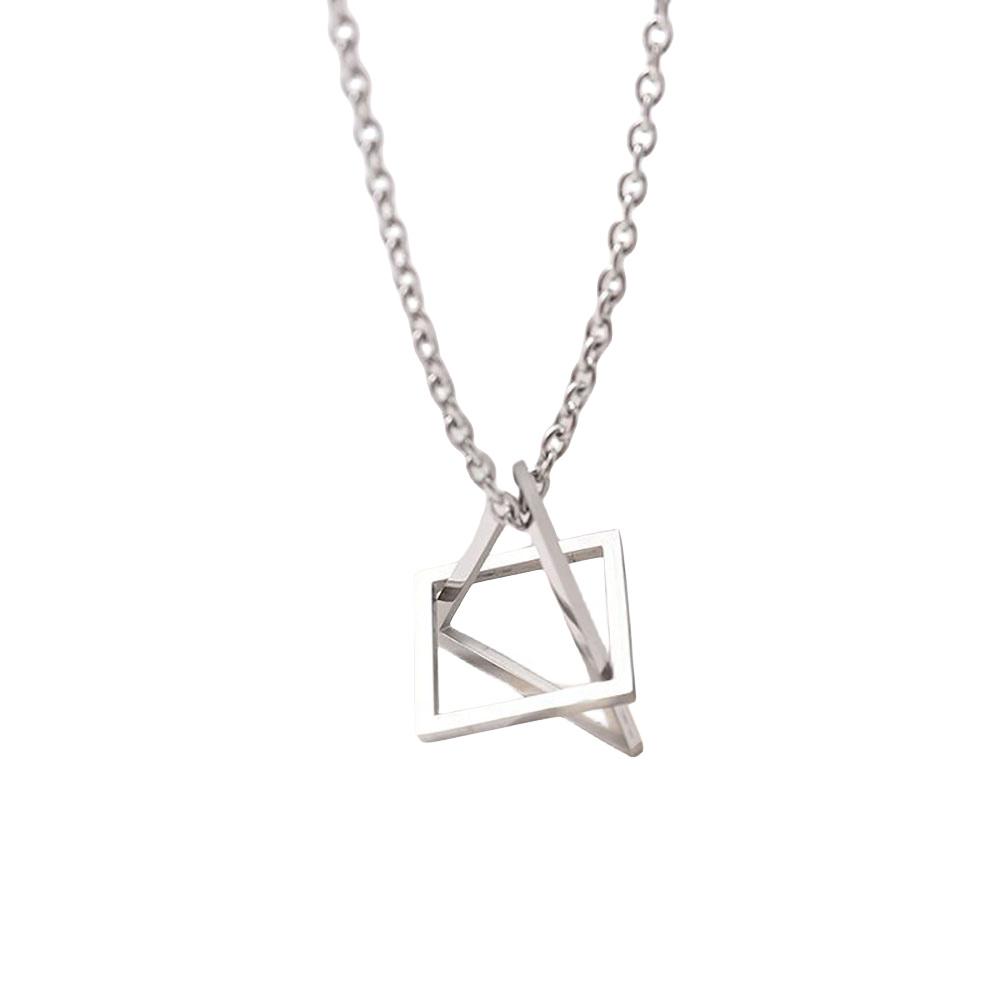 ROYALBELLE メンズ ジュエリー インスタ ヒップホップ ファッション ネックレス シンプル デイリールック アクセサリー E40905 AN スタイルB シルバー