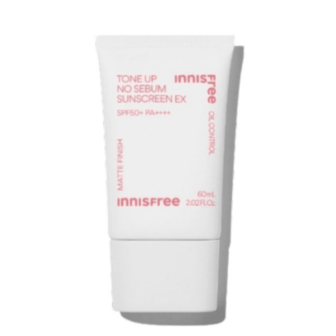 innisfree (イニスフリー) トーンアップ ノーシーバム サン スクリーナー EX 60ml (SPF50+), 1個