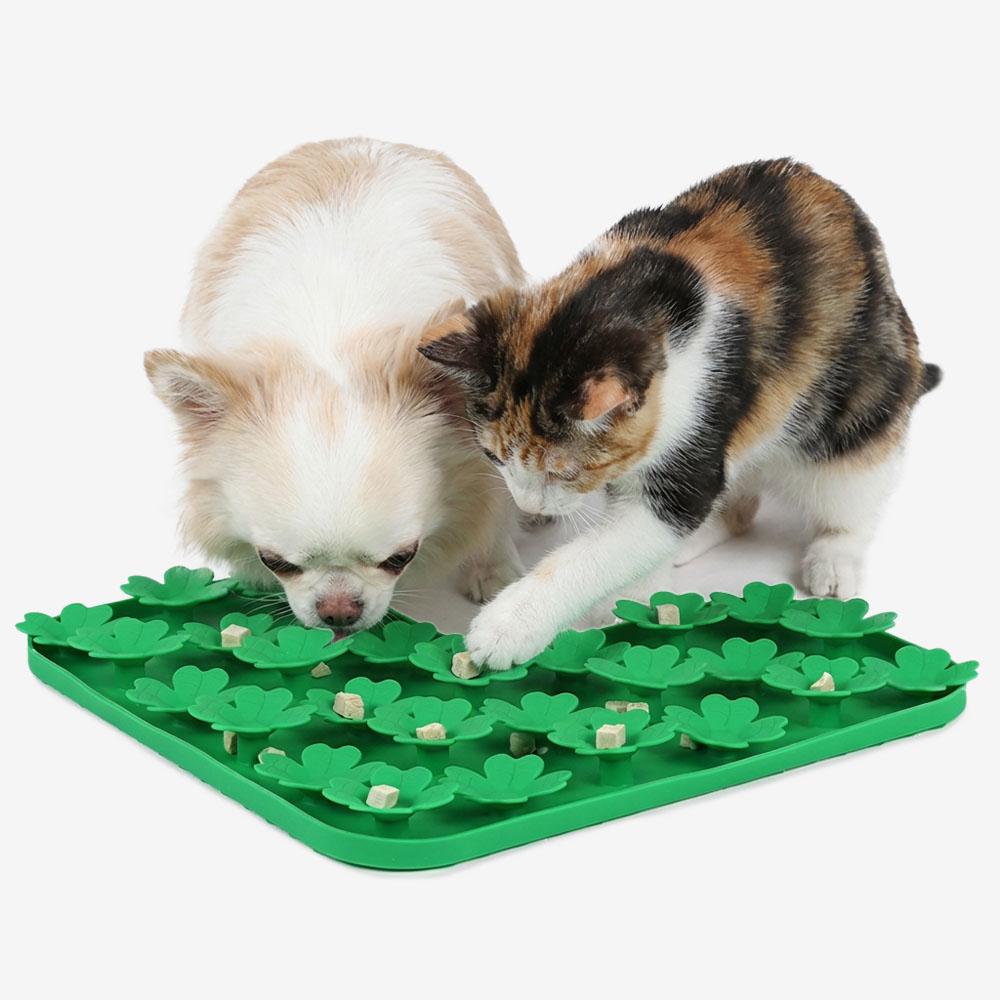 PetTeam 犬 猫 ノーズワークマット おもちゃ 分離不安 スナッフルマット シリコン