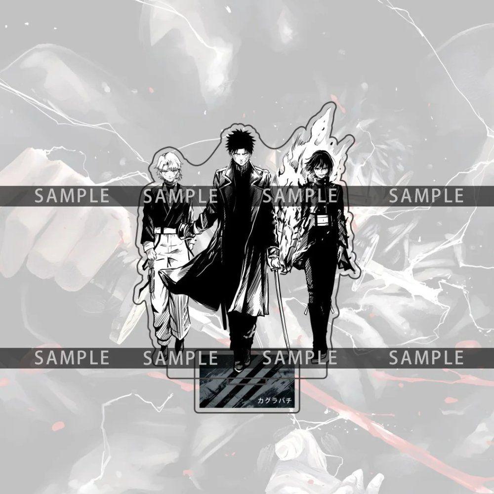 カグラバチグッズ カグラバチ ロクヒラチヒロ サザナミハクリ ハクリ アクリルスタンド フィギュア グッズ 11 15cm