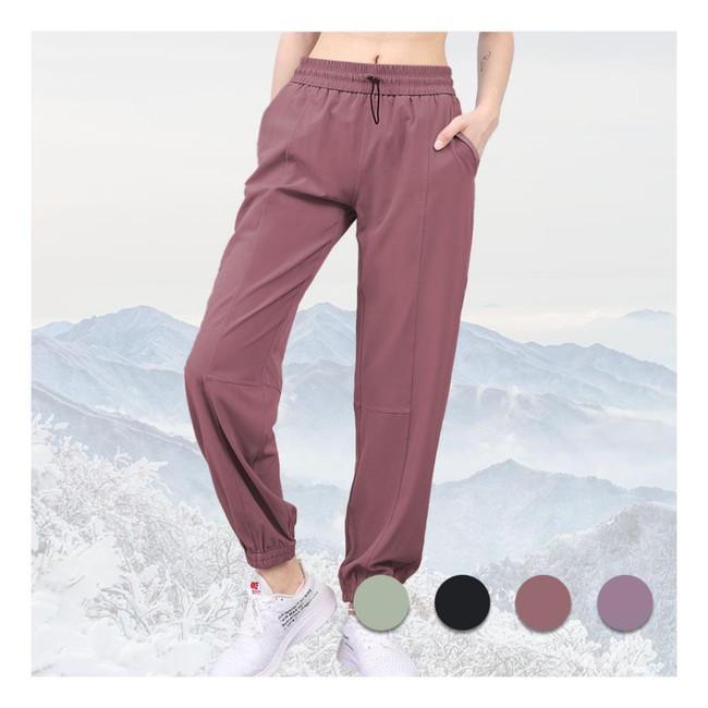 ハイウエスト クール ジョガーパンツ レディース ヨガパンツ バンド付き ワイド M5481