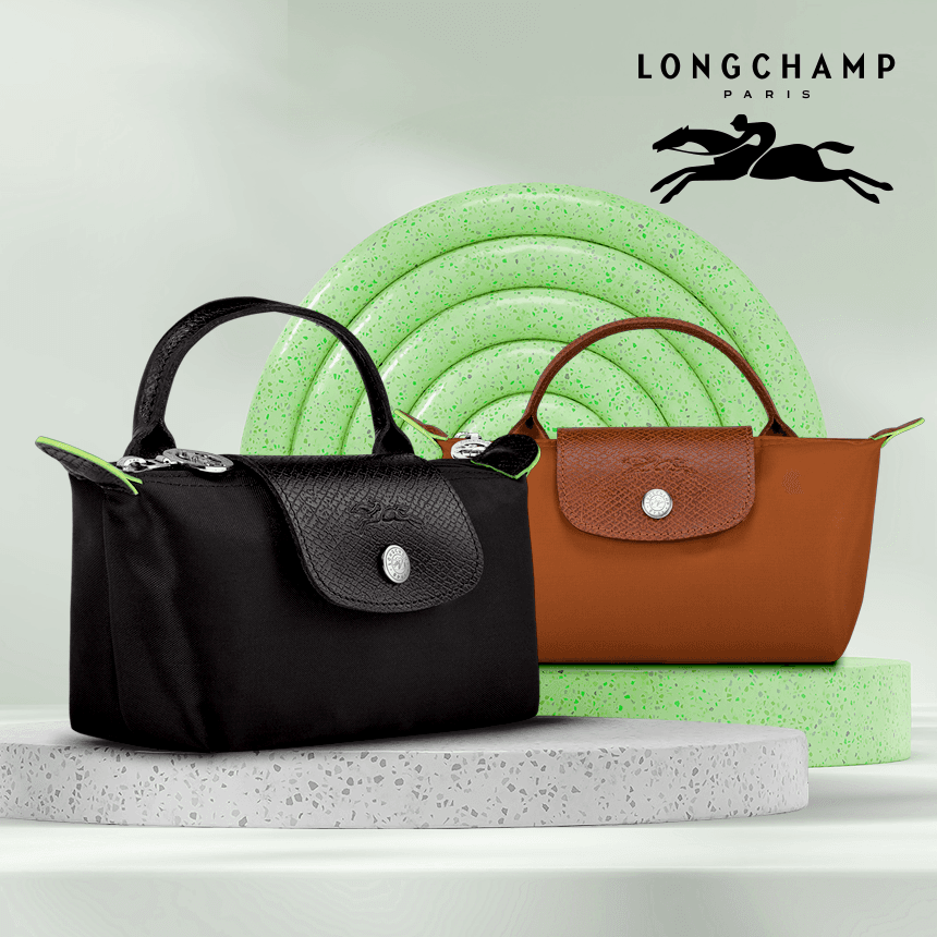 Longchamp Le Pliage Neo Green Mini (ストラップ付き)