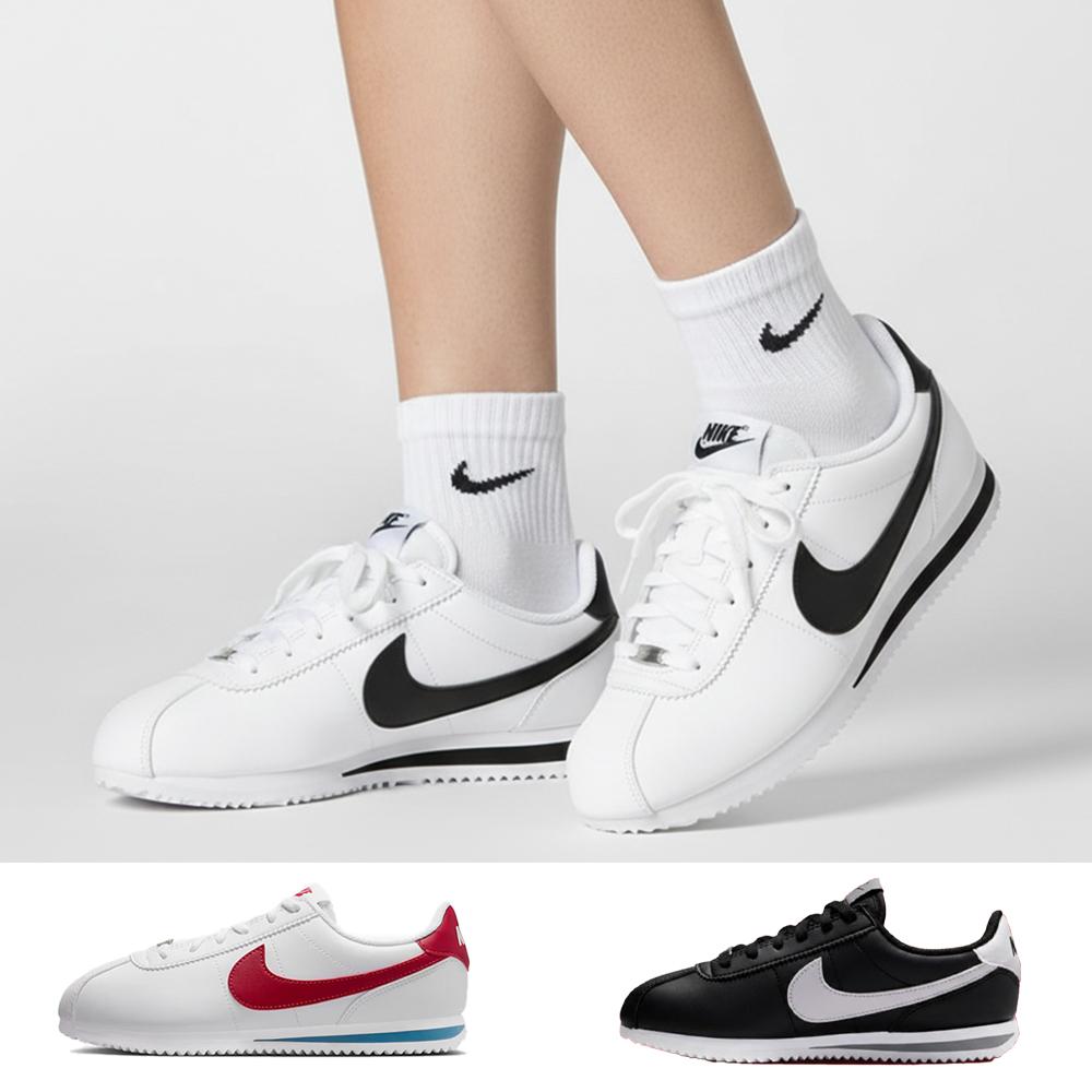 Nike Cortez Leather Sneakers White Black