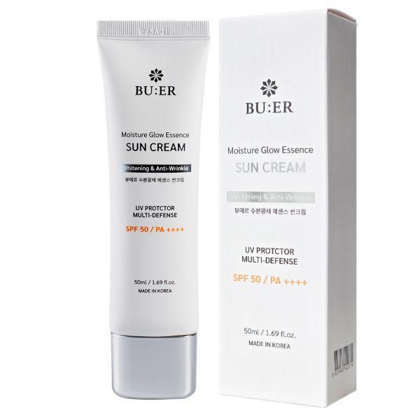 VUEr ナイアシンアミド オーガニック 日焼け止め シワ改善 保湿 光彩 サンクリーム SPF50 PA++++ 50ml, 1個