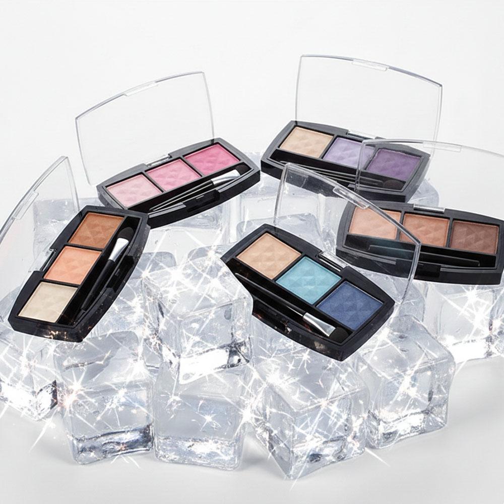 CARAKOSA シャイニング 3色 アイシャドウ パレット きれいなシャドー