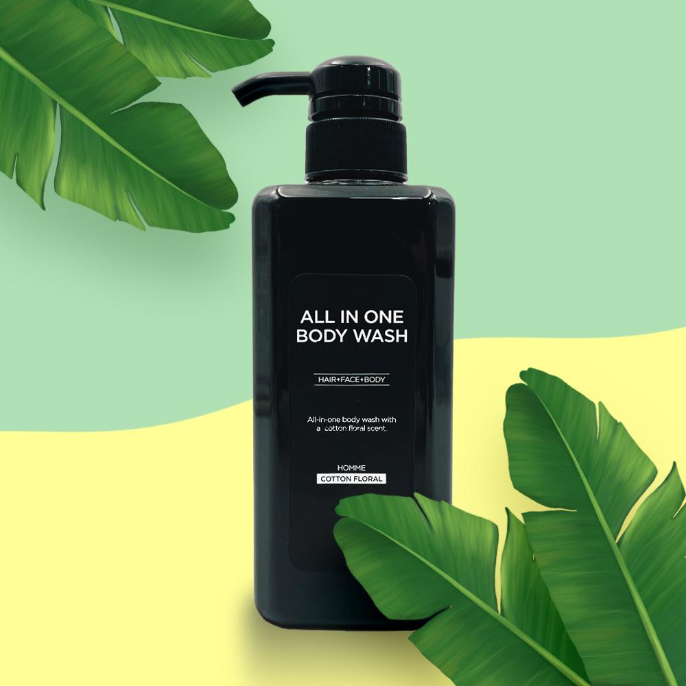 軍隊 オールインワン ボディウォッシュ 500ml シャンプー 訓練所 男性用