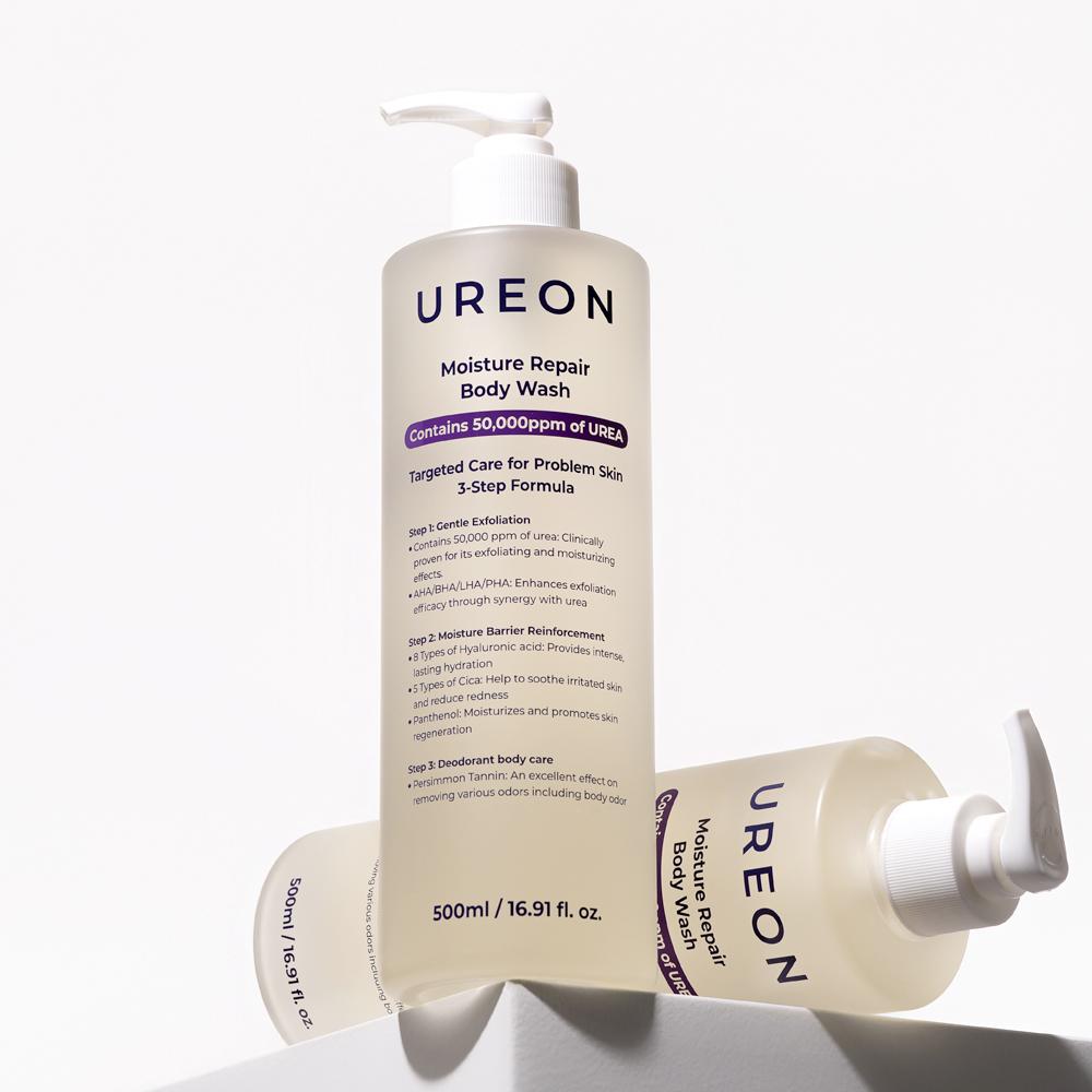 ニキビケア 低刺激性 尿素成分 ウレオン モイスチャー リペア ボディウォッシュ 500ml 2個