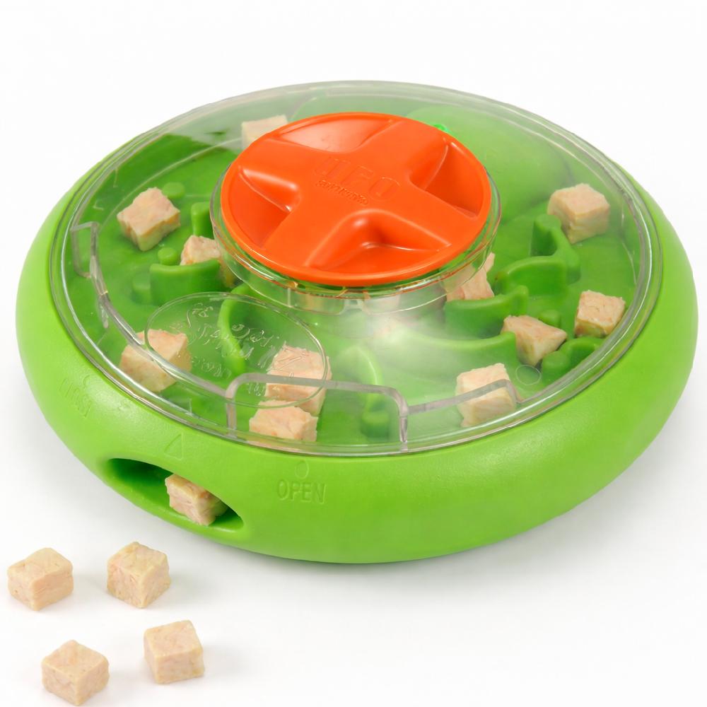 POUQUEST 防弾UFO ぐるぐる ノーズワーク 犬用おやつ トイ