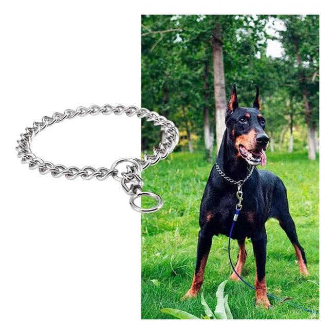 犬用リード チョークチェーン 犬用チェーンリード 散歩 4.0mmx60cm T7162