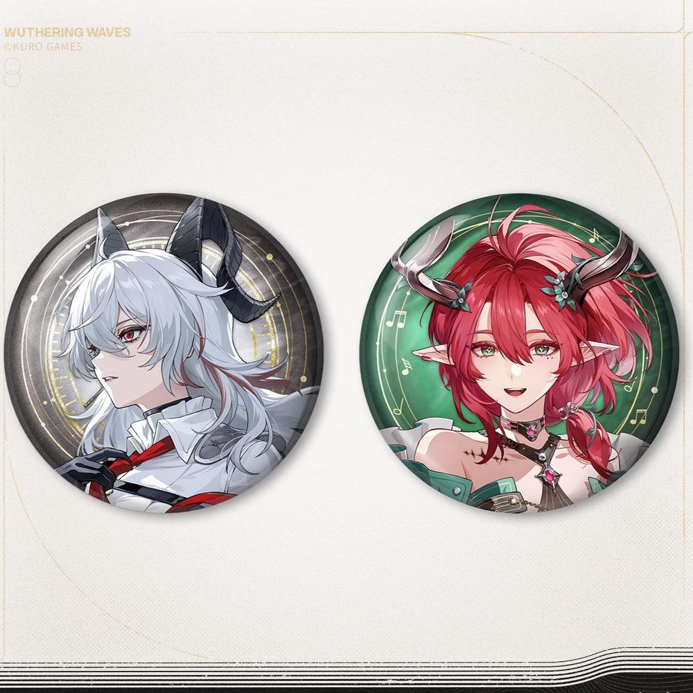 鳴潮 グッズ Kuro Games ジンニー シャコン 缶バッジ オリジナル ウォーダリングウェーブ