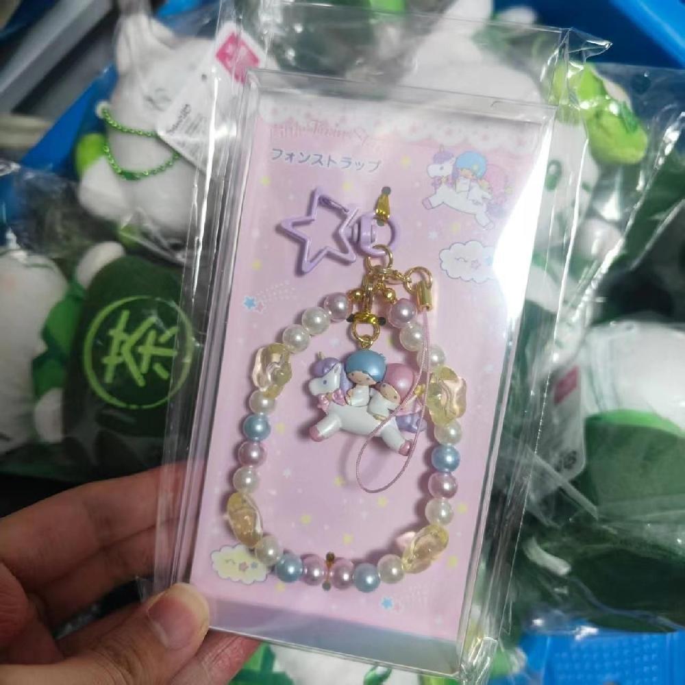 Sanrio Little Twin Stars 50周年 Dream Journey Series Kiki Lala ユニコーン Phone ビーズストラップ
