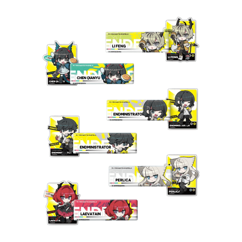 アークナイツ エンドフィールド グッズ / PrismLand コラボ 缶バッジ 冷蔵庫マグネット セット