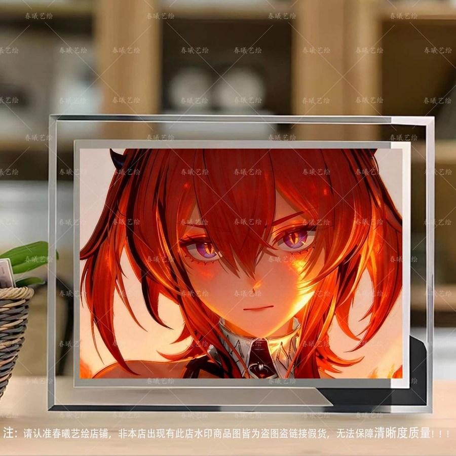 アークナイツ エンドフィールド レバテイン スカディ クリスタル イラスト額装 名放グッズ ギフト 7 レバテイン 13