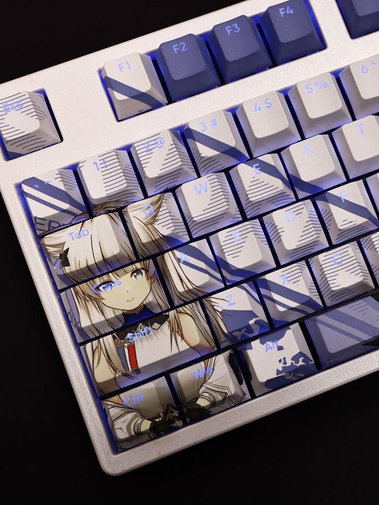 アークナイツ エンドフィールド フェリカ PBT 昇華印刷 チェリー 108キーキャップ