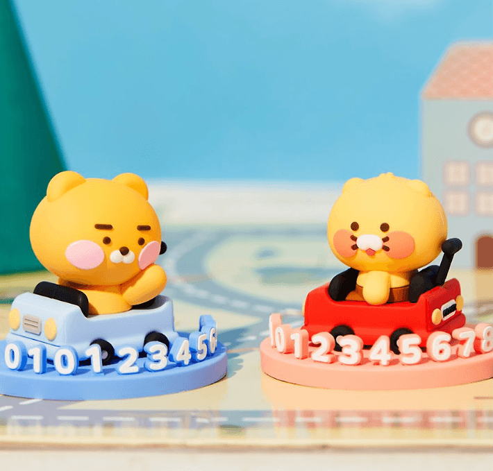 카카오프렌즈 춘식이 차량용 피규어 주차번호판 차량 꾸미기 새차선물