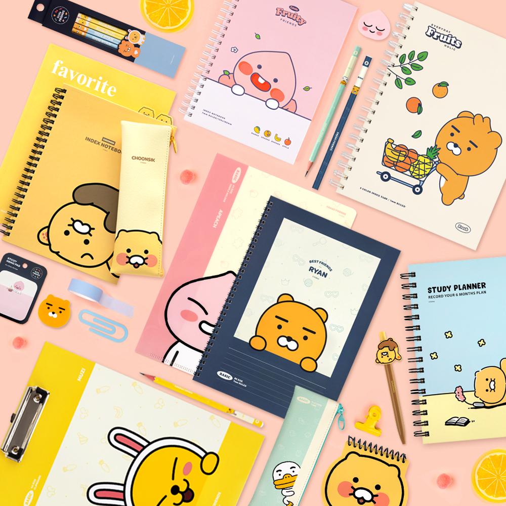 카카오프렌즈 공책 노트 연습장 스프링노트 혼합8권