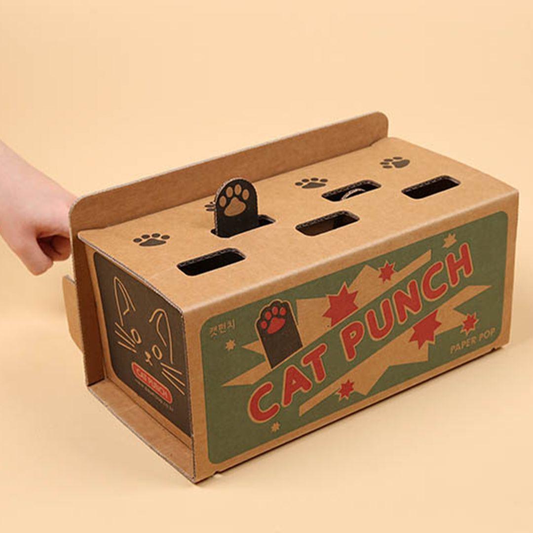 ペーパーポップ 動くおもちゃ モグラたたき キャットパンチ
