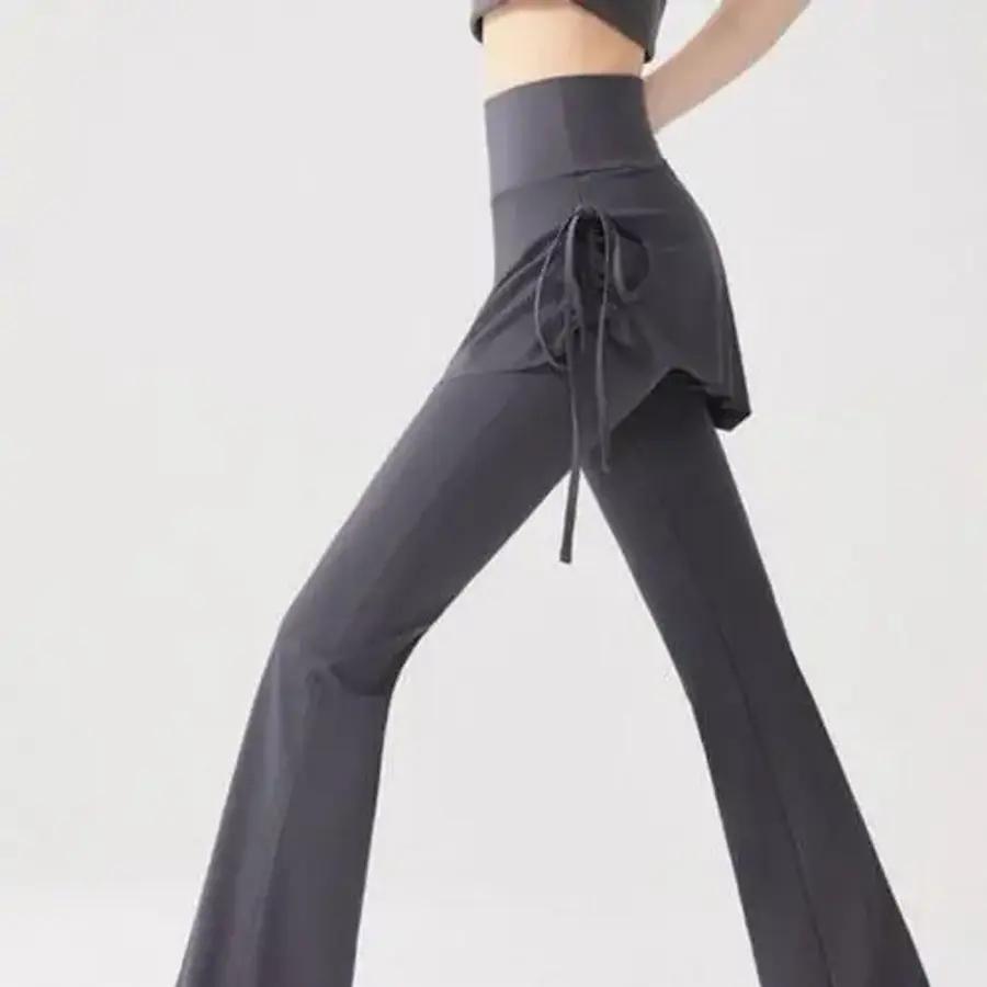 ハイウエスト ヨガ レギンス ピラティス ラップスカート パンツ ヨガウェア ヨガパンツ レディースレギンス