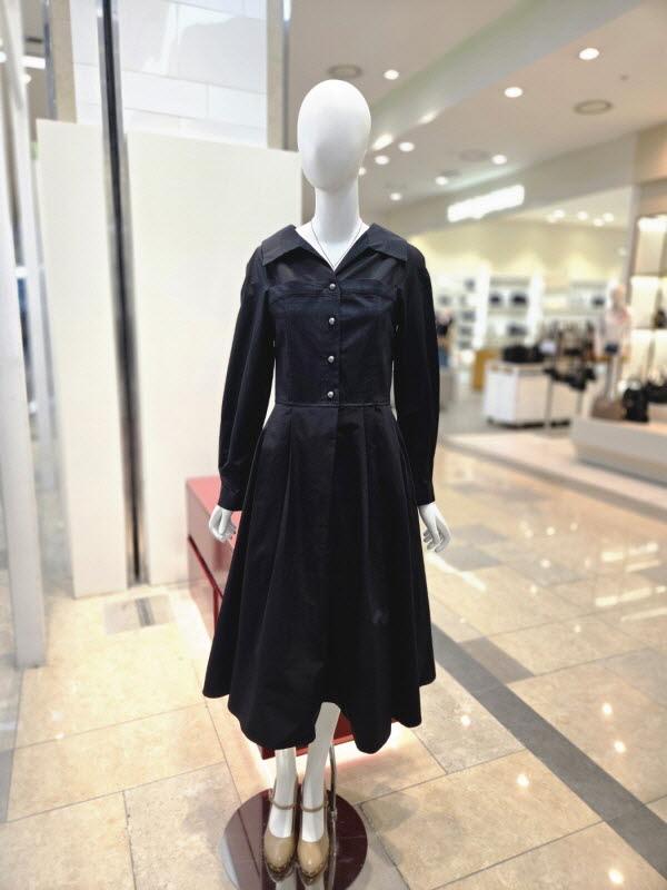 Olive des Olive オープンカラー 配色ワンピース YW5SO505