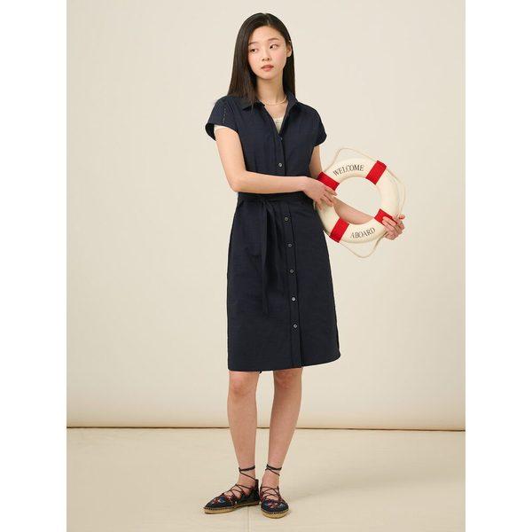 BEANPOLE LADIES テクスチャー キャップスリーブ ワンピース BF5471C12R