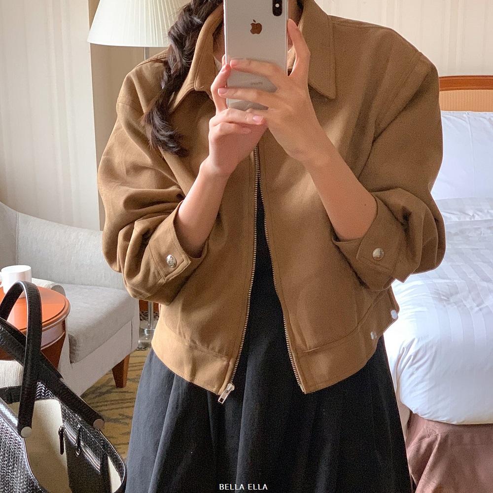 SUHA スエードジャケット レディース ショート クロップド 季節の変わり目 レザー 春 秋 ジャケット コーディネート