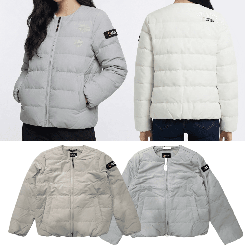 National Geographic 軽量ダウン レディース ヘロン 軽量グースダウン ジャンパー 季節の変わり目 インナー ジップアップ エイラ ナナ ジャンパー