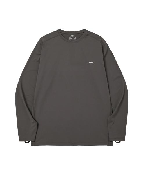 [GOYO WEAR] アスキン ロゴ ロング スリーブ (ブラウン グレー) GW2RWBG1LT301BG