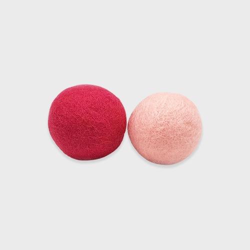 Mamacat キャットニップ入り ウールポンポンボール 100%天然ウール 4cm 2個