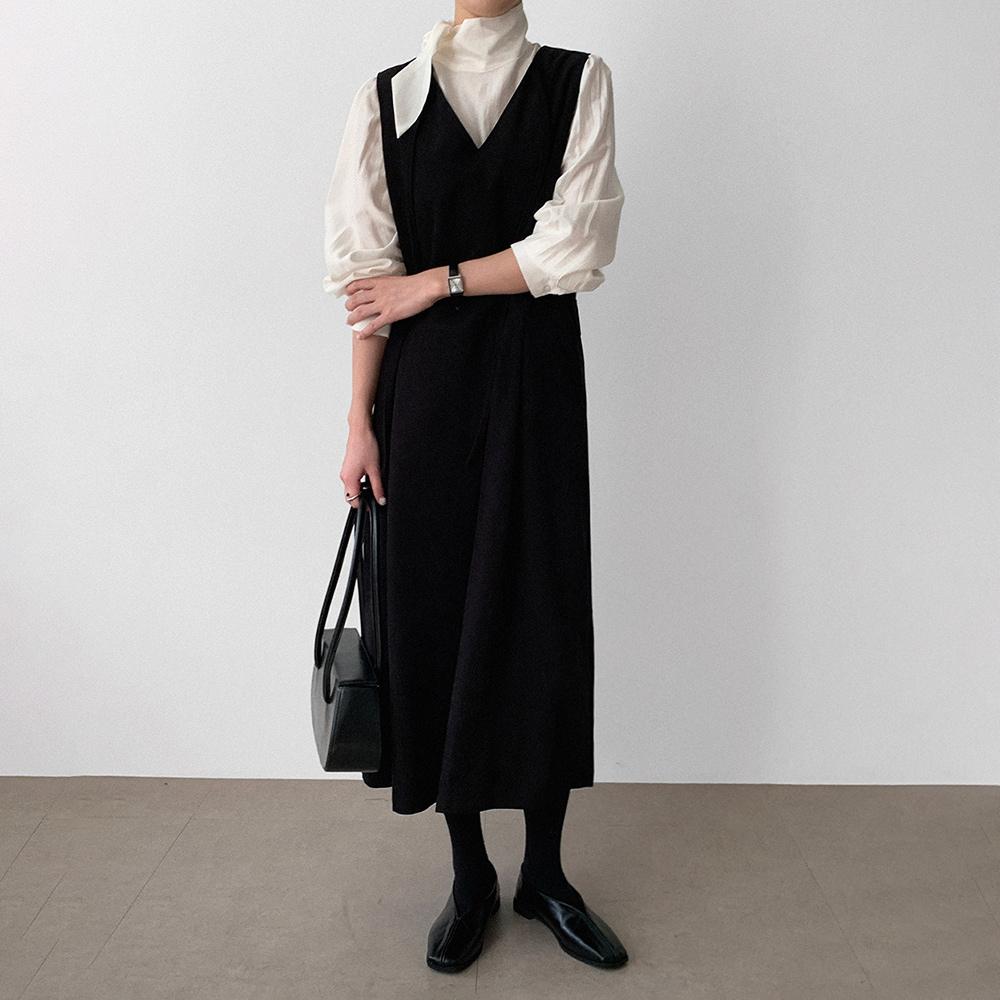 ユブ コーデュロイワンピース 結婚式の参列服用 コーデュロイワンピース