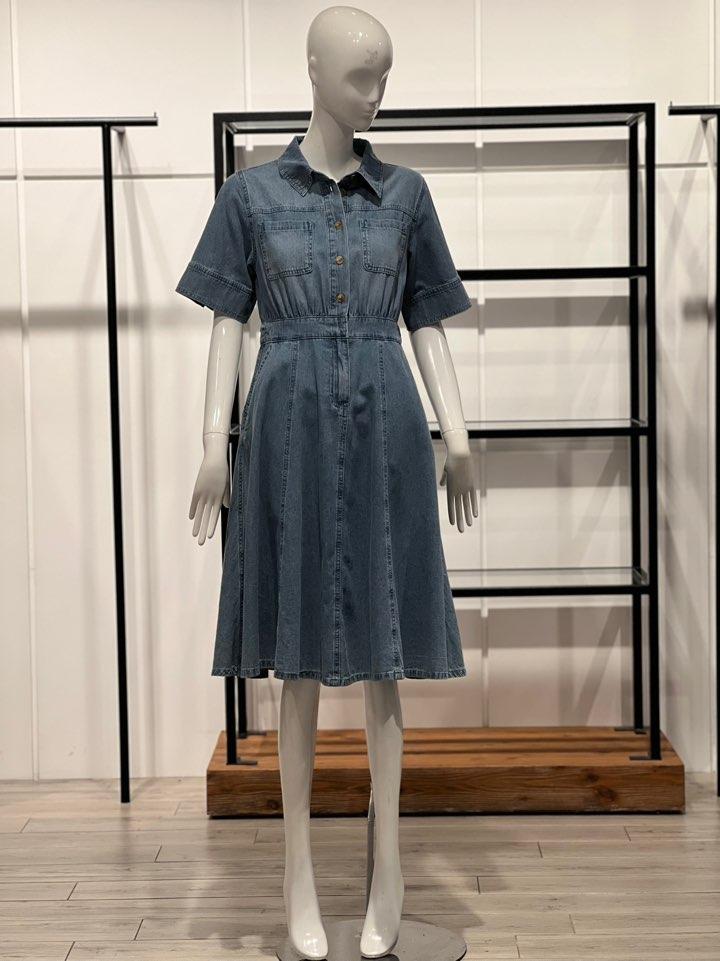 G.CUT(ジカット) 2ポケット デニム ワンピース 7225337003