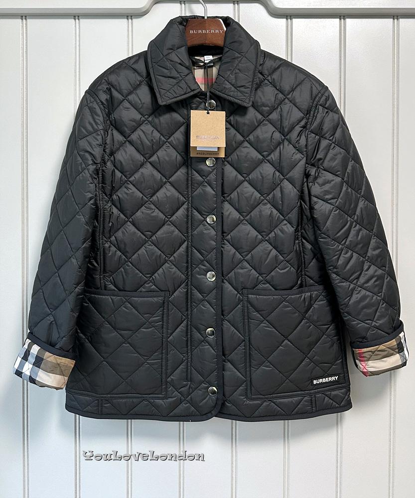 バーバリー チェック DALRY 달리 キルティングジャケット 80841941 ブラック