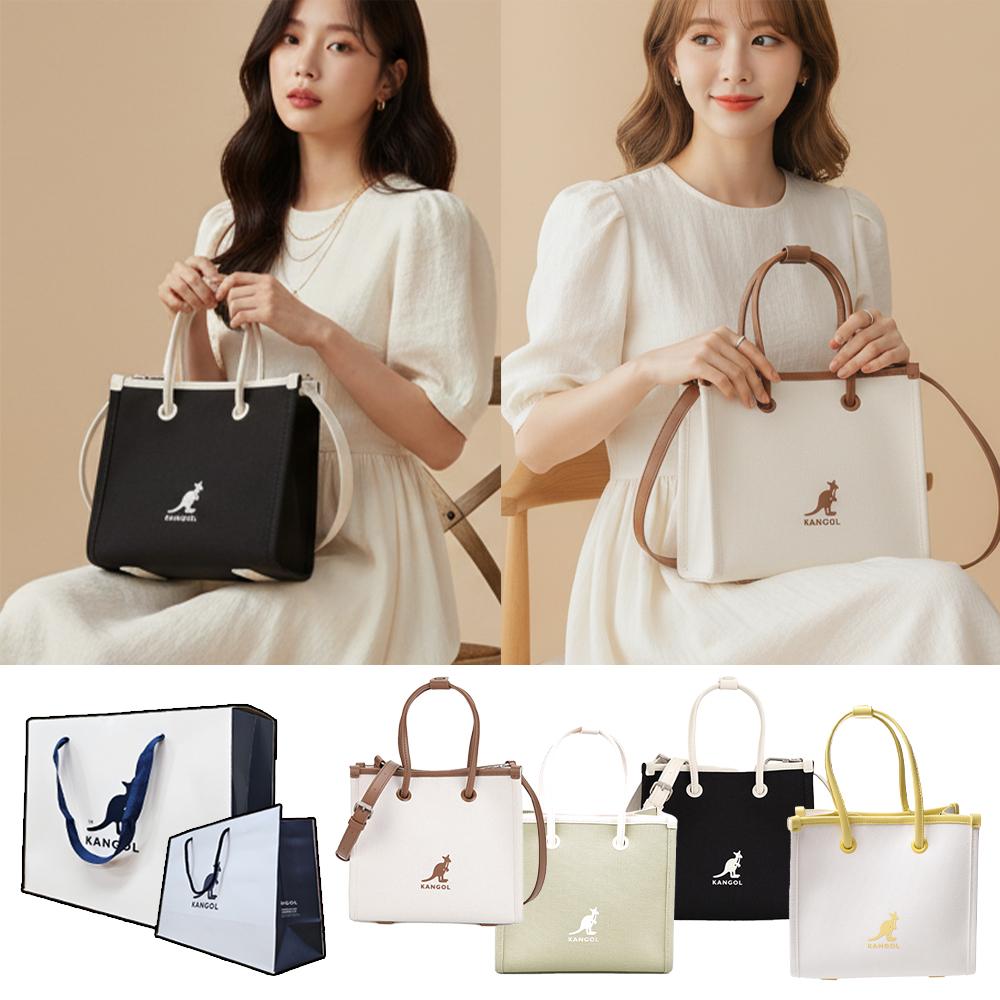 KANGOL クロスバッグ バンザイバッグ ミニ レディース キャンバス カンガルーバッグ ポーチ ギフト包装