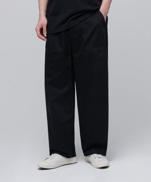 무신사스탠다드 コットン ワイド ファティーグ バルーン パンツ ブラック
