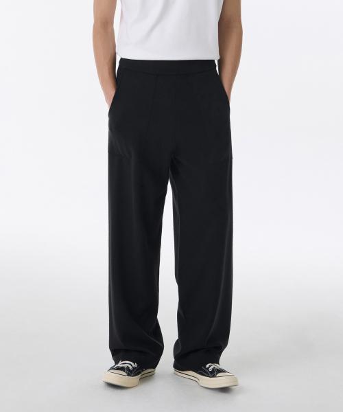 무신사스탠다드 ニットラウンジパンツ ブラック