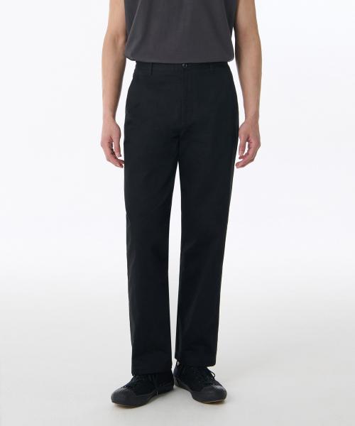 무신사스탠다드 コットンヘリンボーンテーパードパンツ ブラック