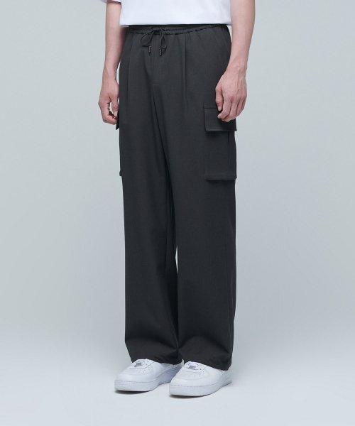 무신사스탠다드 (Musinsa Standard) ワイド バンディング カーゴ スラックス グレー