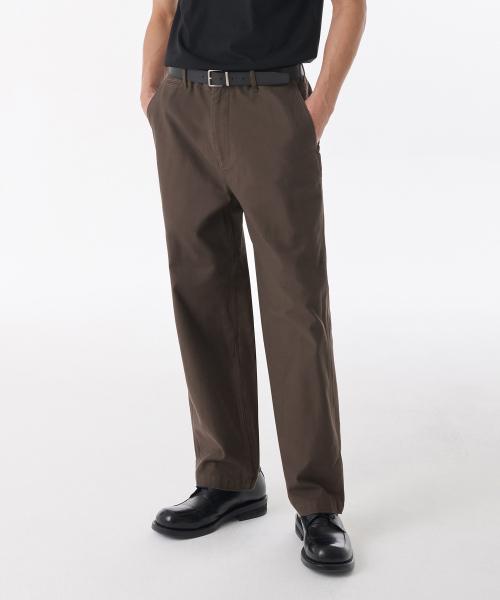 무신사스탠다드 (Musinsa Standard) バック サテン テーパード オフィサーパンツ ブラウン