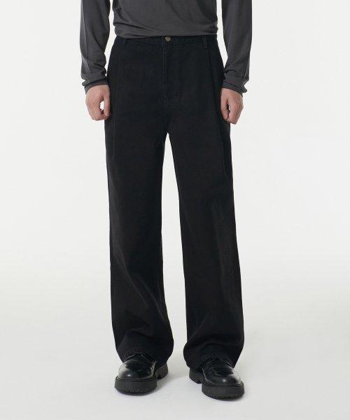 무신사스탠다드 (Musinsa Standard) ディープタック Wide Denim Pants ブラック