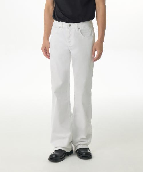 무신사스탠다드 フレア デニムパンツ ホワイト